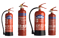 The Alpha-Tech Fire range of dry powder extinguishers are suitable for Class A, B, C  and E type fires